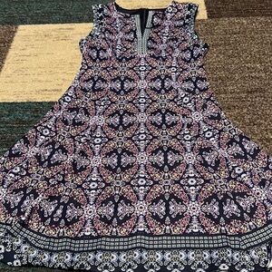 Liz Claiborne Multicolor Size 4 Sleeveless Dress